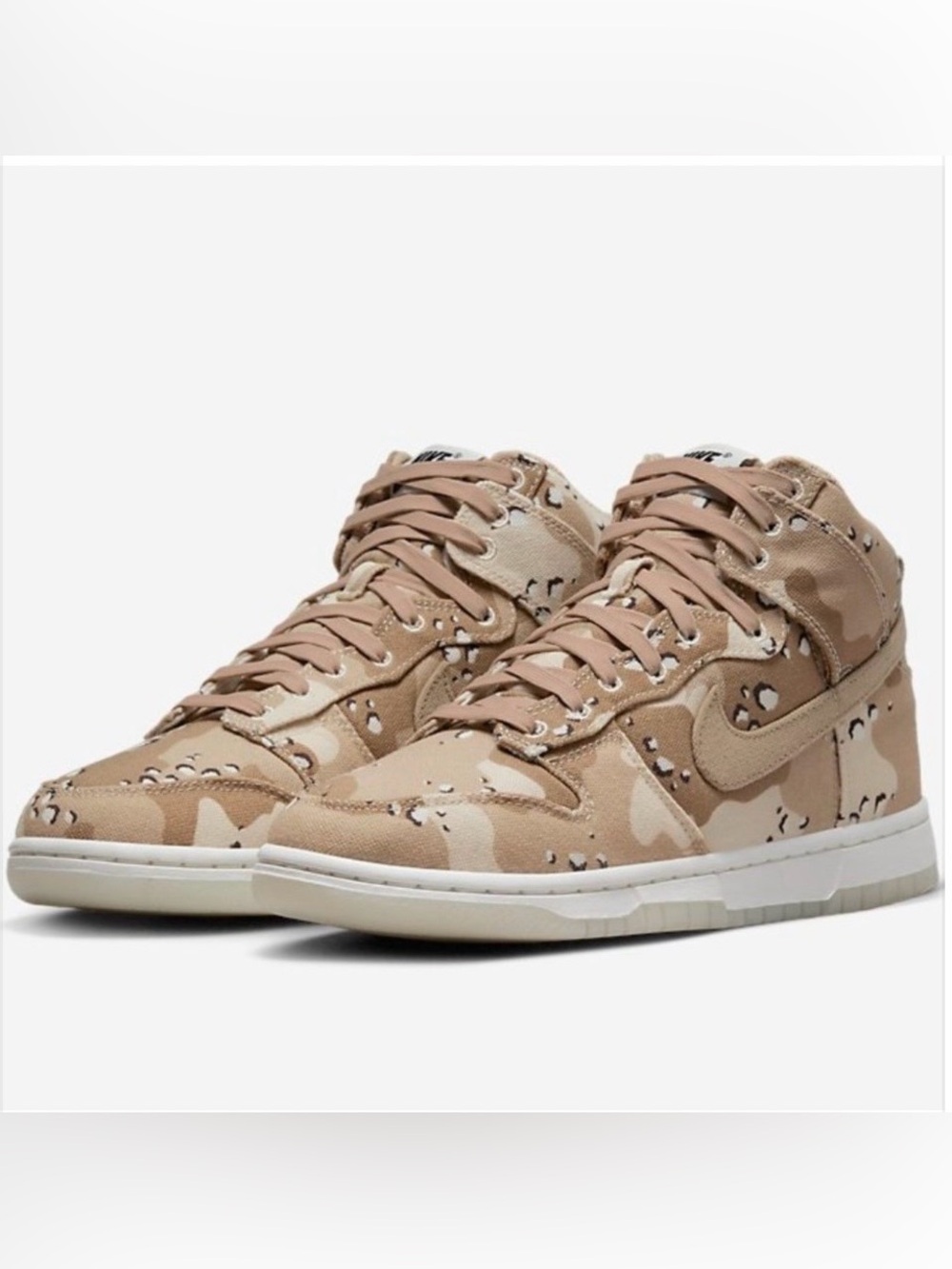 Nike Women's Dunk High Desert Camo Sneakers. Size 8. - Picture 2 of 16